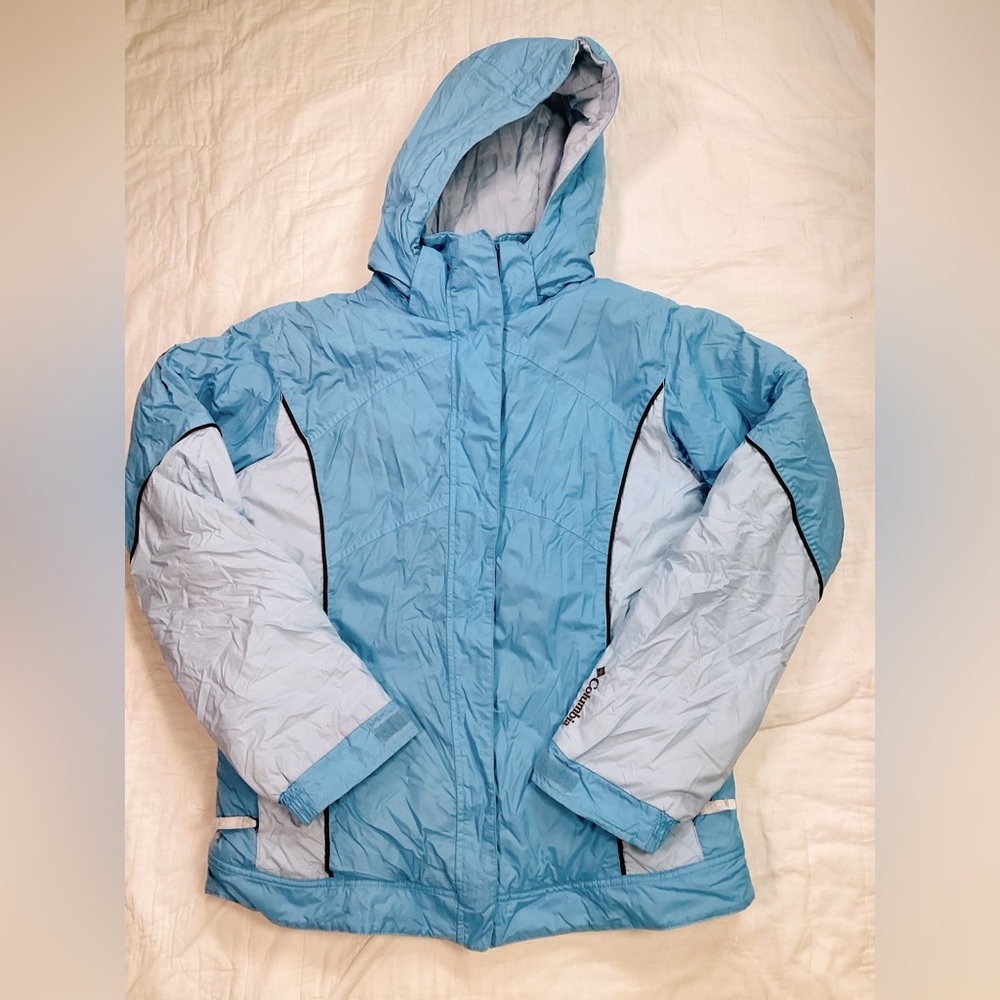 Girls Columbia Unicorn Valley Coat Jacket Blue Youth 18/20